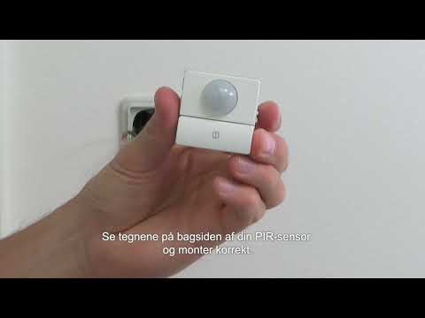 Sådan installerer du en PIR 180 grader i en ny installation | Schneider Electric