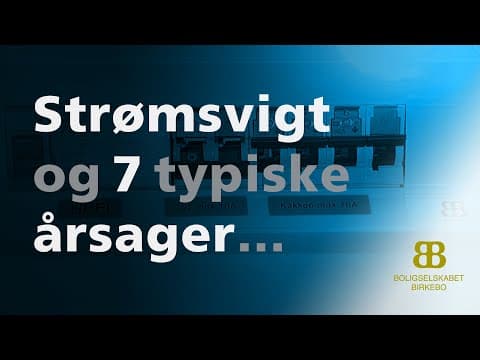 Strømsvigt og 7 typiske årsager